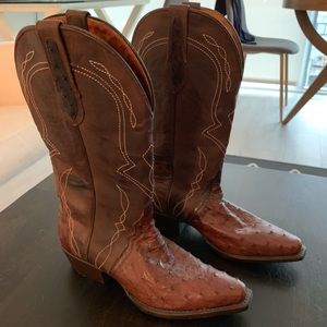 JB Dillon Cowboy Boots - leather - sz 6.5